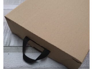 Caja De Cartón Microcorrugado Con Manija 33x33x10cm